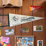 Islamorada Retro Souvenir Pennant Flag: Blue / Cream