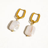 Zaina 18K Gold Non-Tarnish Classic Pearl Earring: Yellow Gold