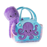 Plush Animal Set with Purse -  Octopus