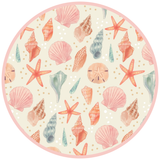 Sandy Seashells Beachy Bamboo Convertible Baby Pajamas