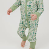 Save the Sea Turtles Bamboo Convertible Baby Pajamas
