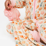 Sandy Seashells Beachy Bamboo Convertible Baby Pajamas