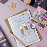 This Calls For Champagne Card | Congratulations Card