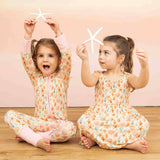 Sandy Seashells Beachy Bamboo Convertible Baby Pajamas