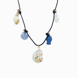 Beach Mode Mineral Coast Charm Necklace: Ivory