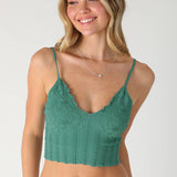 Lace Textured Bralette  Butter Cream