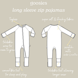 Convertible Zip PJs - Baby Boy Blue Storks