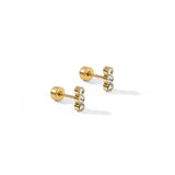 Screwback Stud Earrings - Poppy