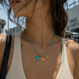 Secrets of the Blue Tide Charm Necklace