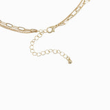 Beach Mode Coastal Salty Triple Layered Gold Fish Shell Necklace