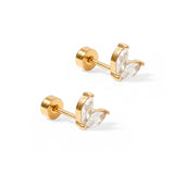 Screwback Stud Earrings - Nova
