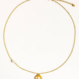 Daphne 18K Gold Pearl Shell Necklace: Yellow Gold