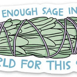 Sage Die Cut Sticker