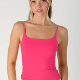 Clean Line Square Cami Chocolate