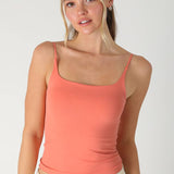 Clean Line Square Cami Chocolate