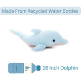 19" (48cm) Fuzzlez Dolphin Light Blue