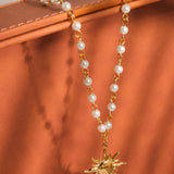 Kalani 18K Gold Non-Tarnish Sun Beaded Necklace: Yellow Gold