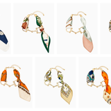 Horsebit Link Scarf Bracelet: Green