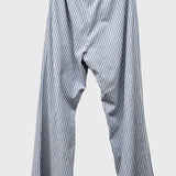 Striped Wide Leg Pants - Taupe and White