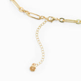 Horsebit Linked Chain Necklace: Gold