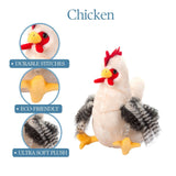 12" (27cm) Wild Onez Chicken White Plush Stuffed Animal