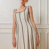 Sleeveless Smocked Halter Top: NATURAL / S-M-L (3-2-1)