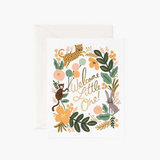 Rifle Paper Co Card - Welcome Little One - Menagerie  Animals