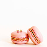 Screwback Stud Earrings - Pink Cherry