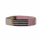 Small Luxe Stretch Bracelet - Blush Ivory Gold Colorblock