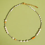18K Handmade  Bohemian Beaded Stack Necklaces: Sapphira-Turquoise