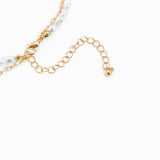 Sea Life Layered Pearl & Fish Charm Necklace