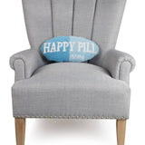 Happy Pill Blue Hook Pillow