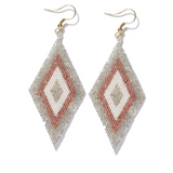 Silver & Rose Gold Luxe Diamond Earrings