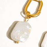 Zaina 18K Gold Non-Tarnish Classic Pearl Earring: Yellow Gold