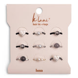 "Luna" Silver & Cool Tones Hair Tie Rings