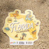 Florida Map - Islamorada Sticker
