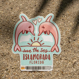 Dolphin Play - Islamorada Sticker