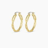 Asher Link Hoops - Gold - by Gorjana