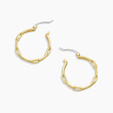 Asher Link Hoops - Gold - by Gorjana