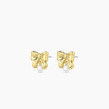 Bow Pearl Earrings - Gold by Gorjana