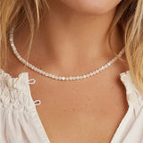 Carter Gemstone Necklace - By Gorjana -Mother Of Pearl