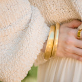 Cora Single Bangle Matte Brass