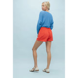 Cotton Twill Shorts by Wishlist -  Cherry Red