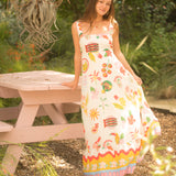 Tropical Maxi Dress by Eesome - Tropic Vanilla Print