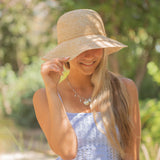 Cotton Tank With Crochet Front  - Baby Blue