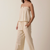 Flowy Tube Top -  Oatmeal