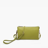 Riley Convertible Cross Body Purse, Wristlet or Clutch - Chartreuse