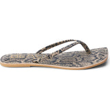 Bungalow Flip Flop - Brown Multi Snake