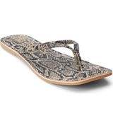 Bungalow Flip Flop - Brown Multi Snake