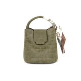 Brielle Elegant Top Handle Bag - Olive